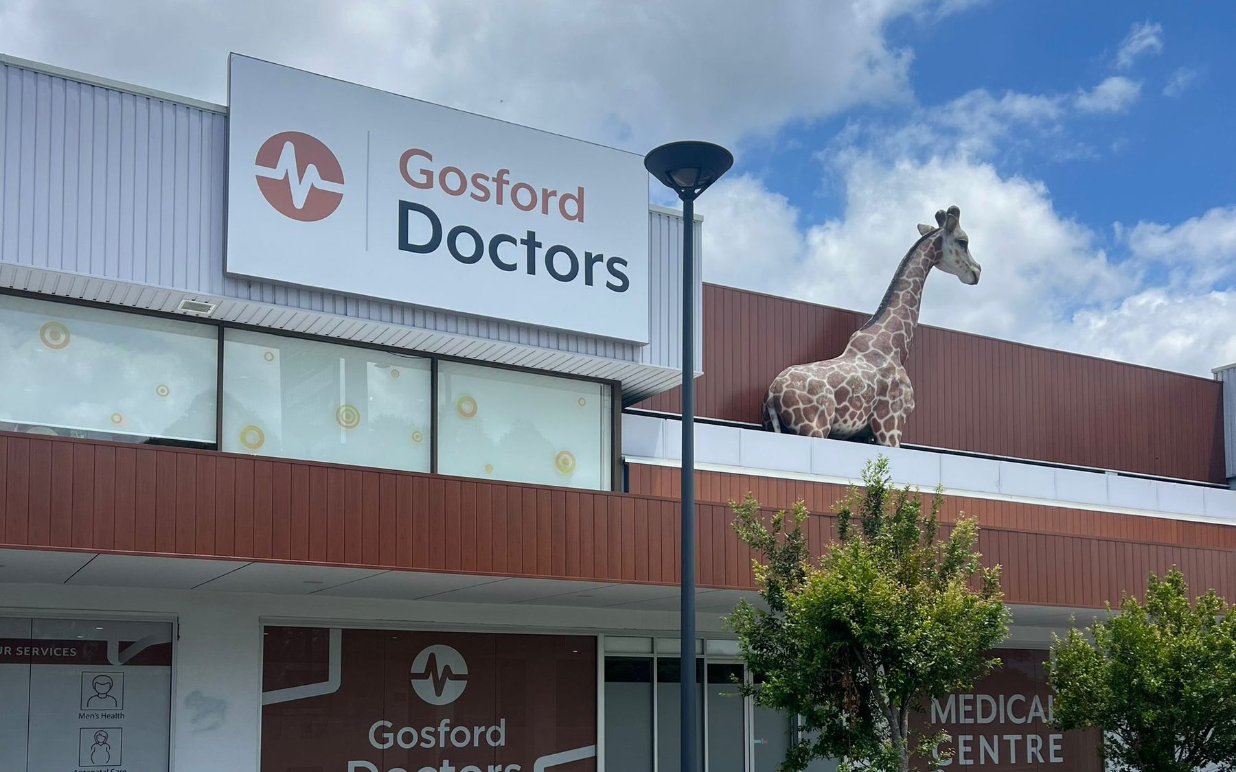 The Gosford Doctors shopfront at 297-299 Brisbane Water Drive, West Gosford