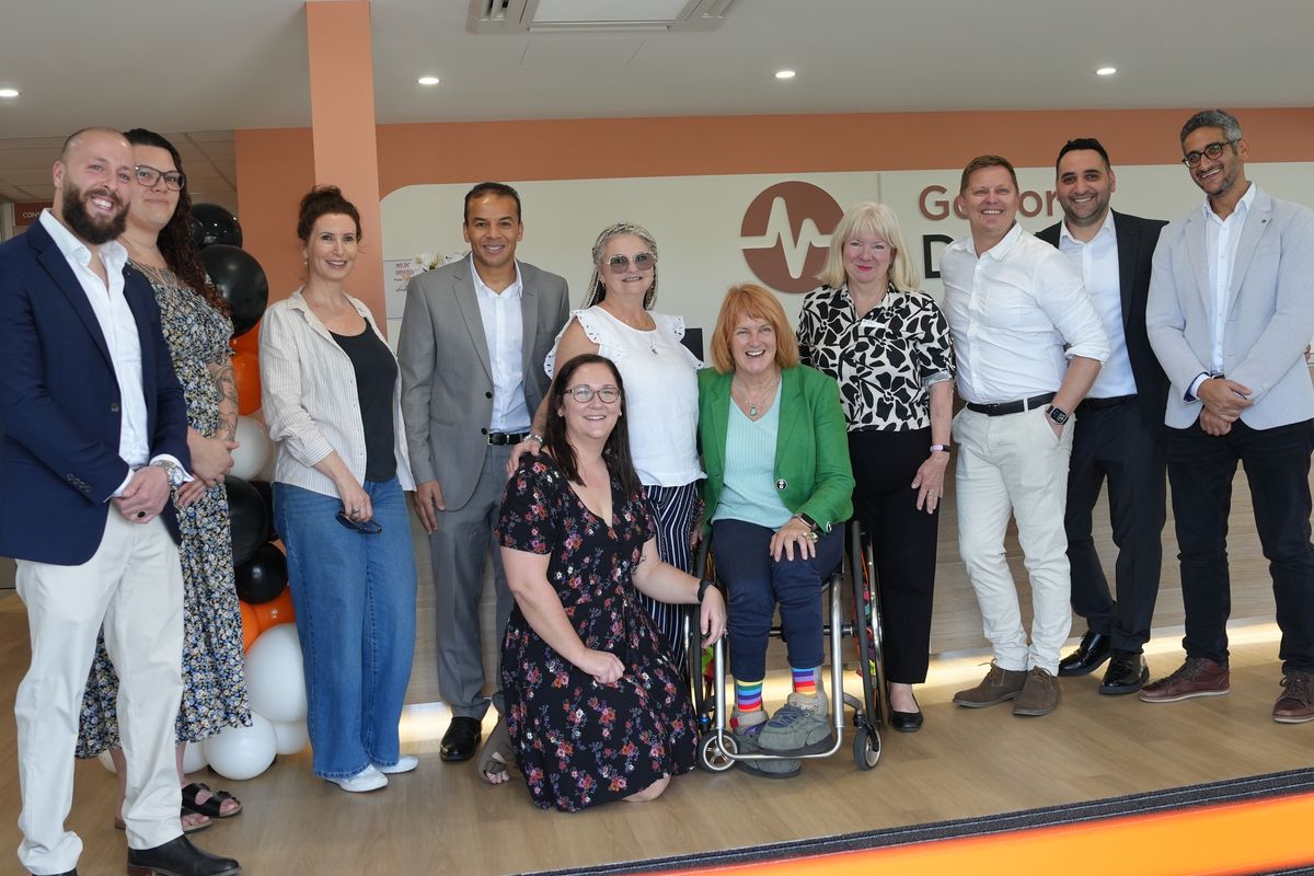 The Gosford Doctors team and guests inside the West Gosford clinic on opening day